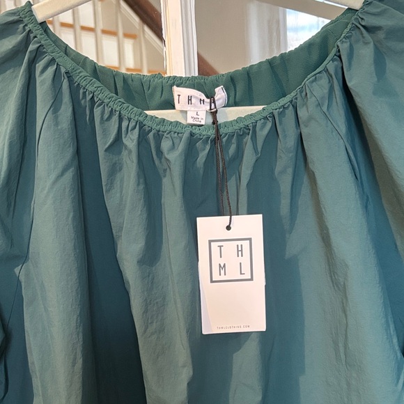 THML NWT Puff Sleeve Style Lightweight Blouse - Picture 3 of 12